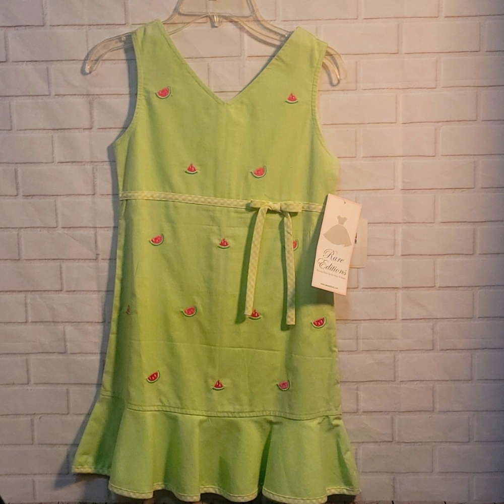 Lime green Rare editions girl's dress